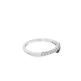 Lady's Sapphire and Diamond Bypass Fashion Ring