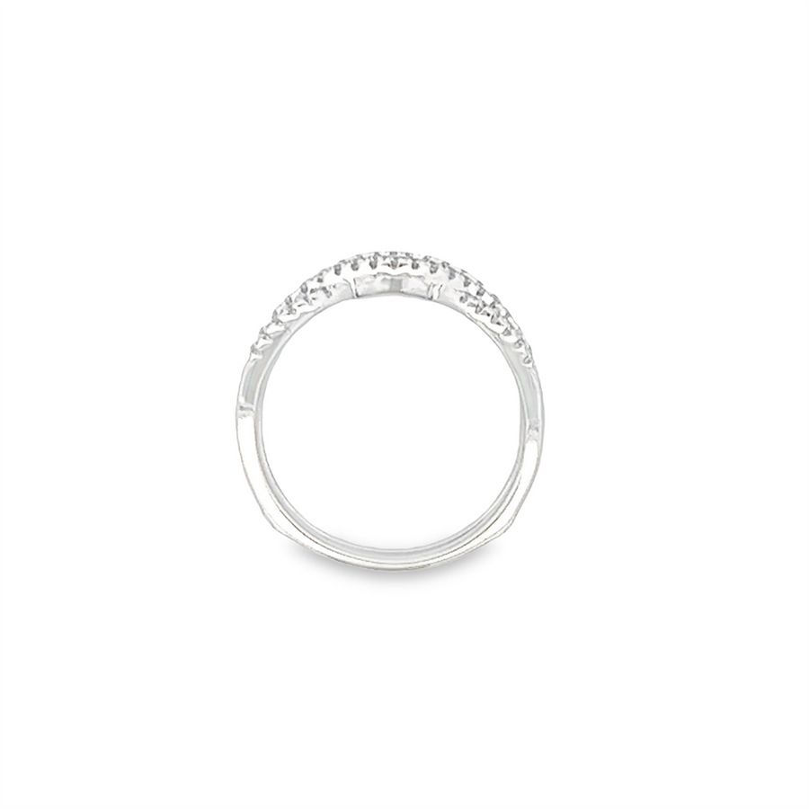 Estate Open Form Diamond Ring Guard