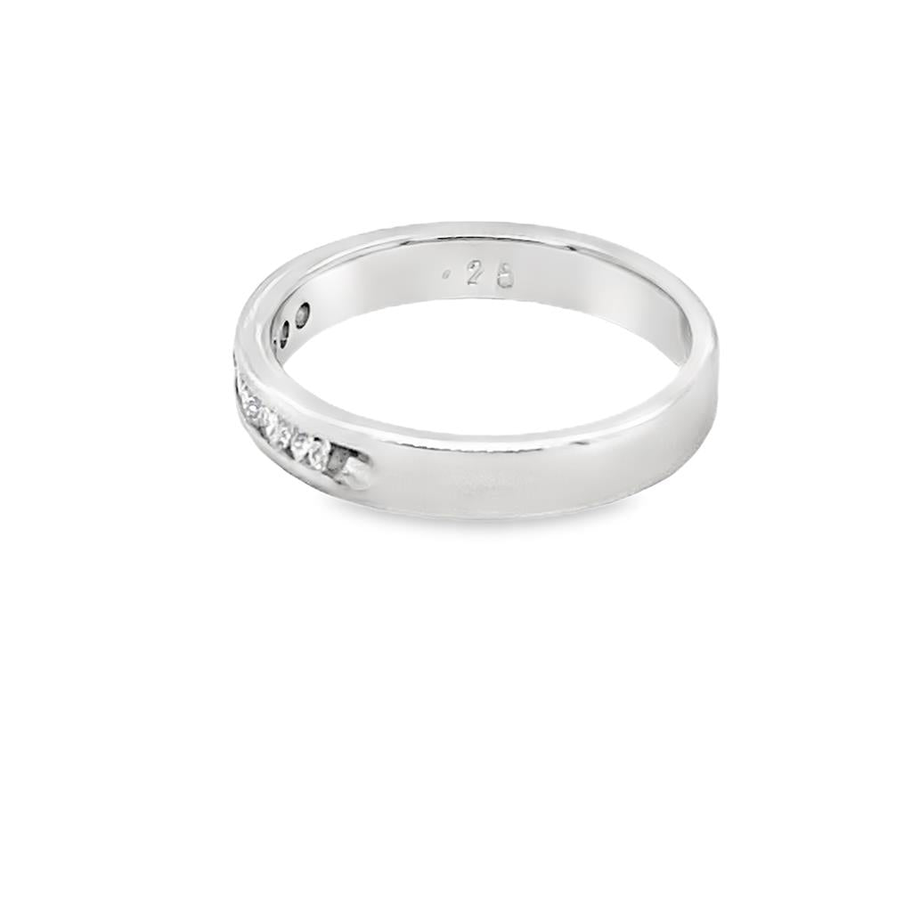 Estate Channel Set Diamond Wedding Band