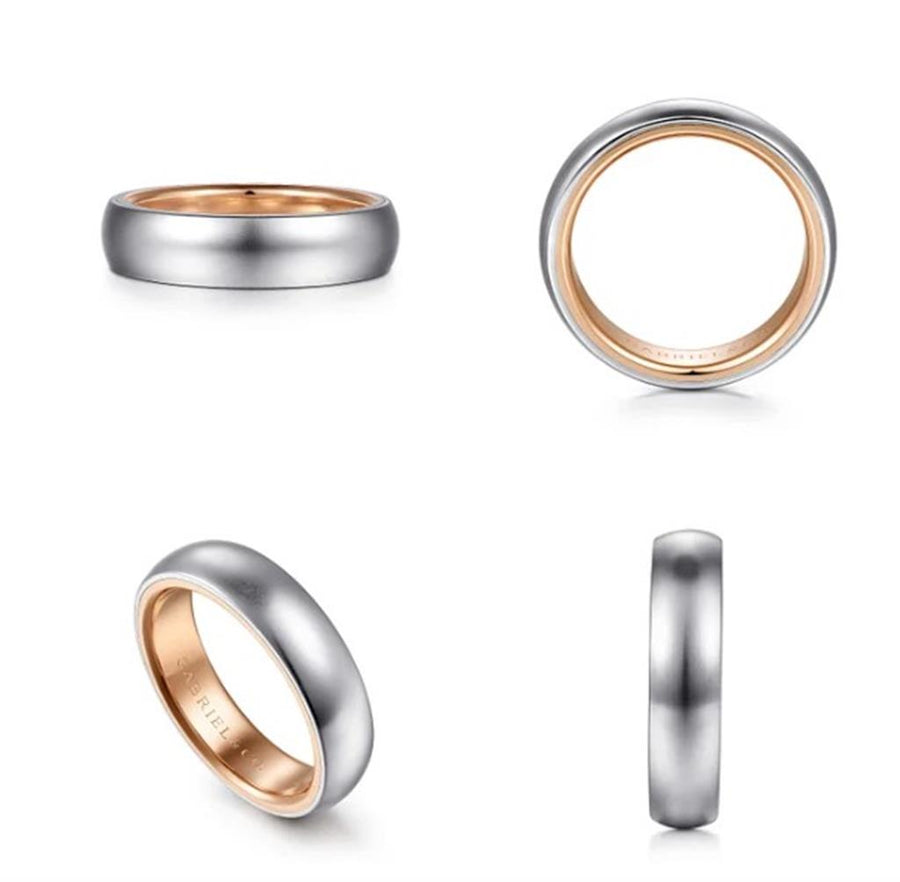 Gold Wedding Bands  -  Men'