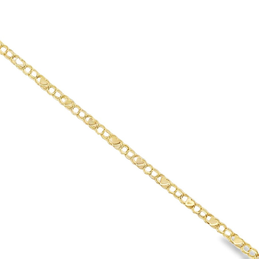 Estate Heart Link Bracelet