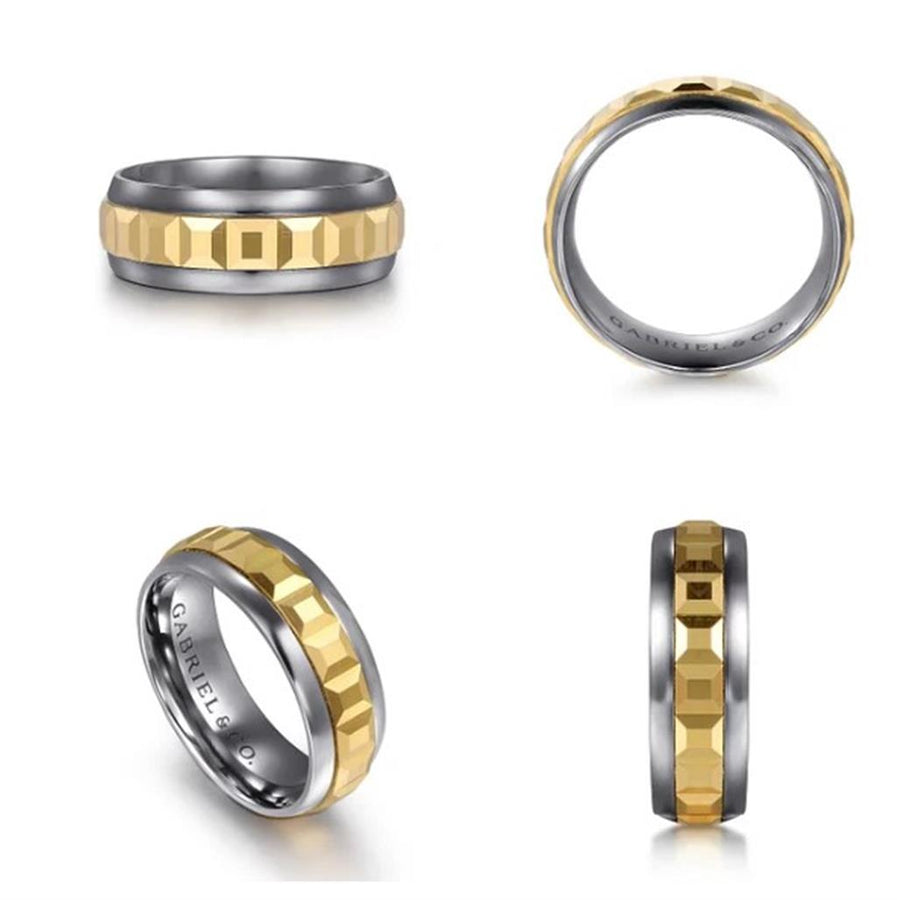 Gold Wedding Bands  -  Men'