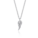 Gabriel & Co. Fashion 925 Sterling Silver Angel Wings Pendant Necklace