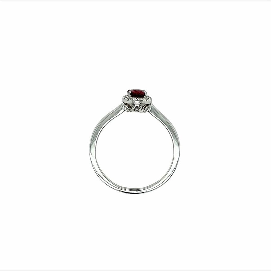 Ruby 14 Karat White Fashion Ring