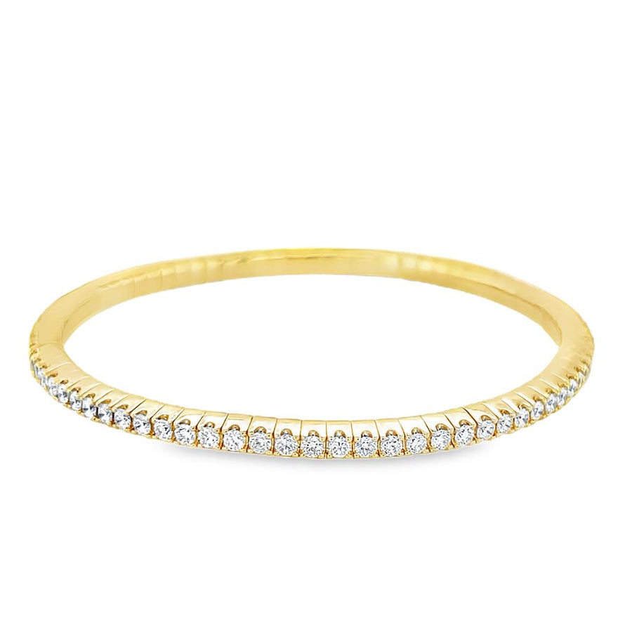 Lady's Yellow 14 Karat Flexible Tennis Bracelet Bracelet Length 7.5 78