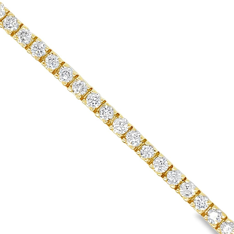 Prong Set Diamond Line Bracelet
