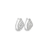 Rose Cut and Round  Diamond Earrings