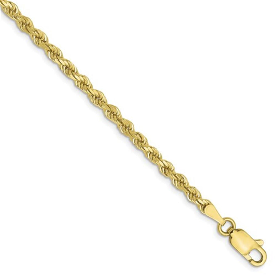 Estate Diamond Cut Solid Rope Chain Bracelet