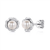 Gabriel & Co. Sterling Silver Grace Stud Pearl Earrings