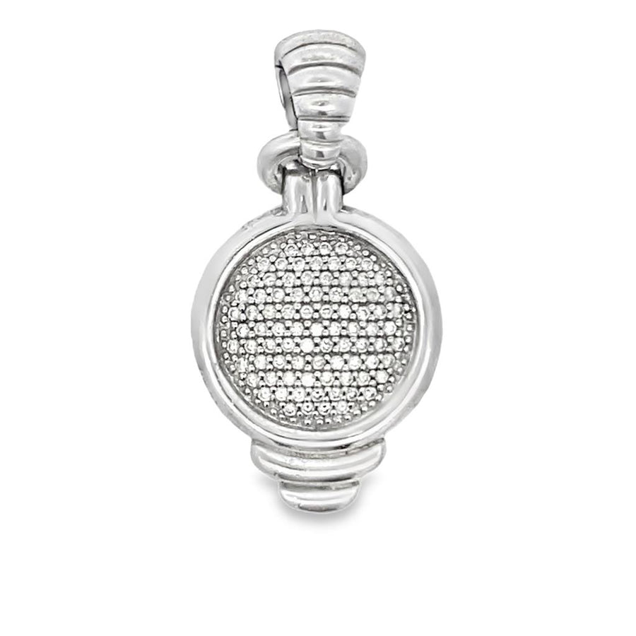 John Hardy Bedeg Pave Diamond Pendant