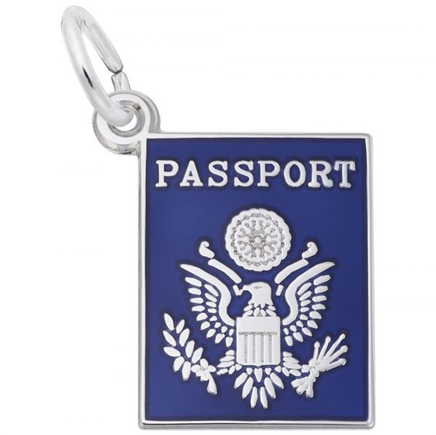 Rembrandt Charms United States Passport Charm Sterling Silver