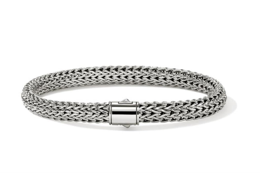 Sterling Silver Icon 6.5mm (Small) Bracelet John Hardy, Size UM