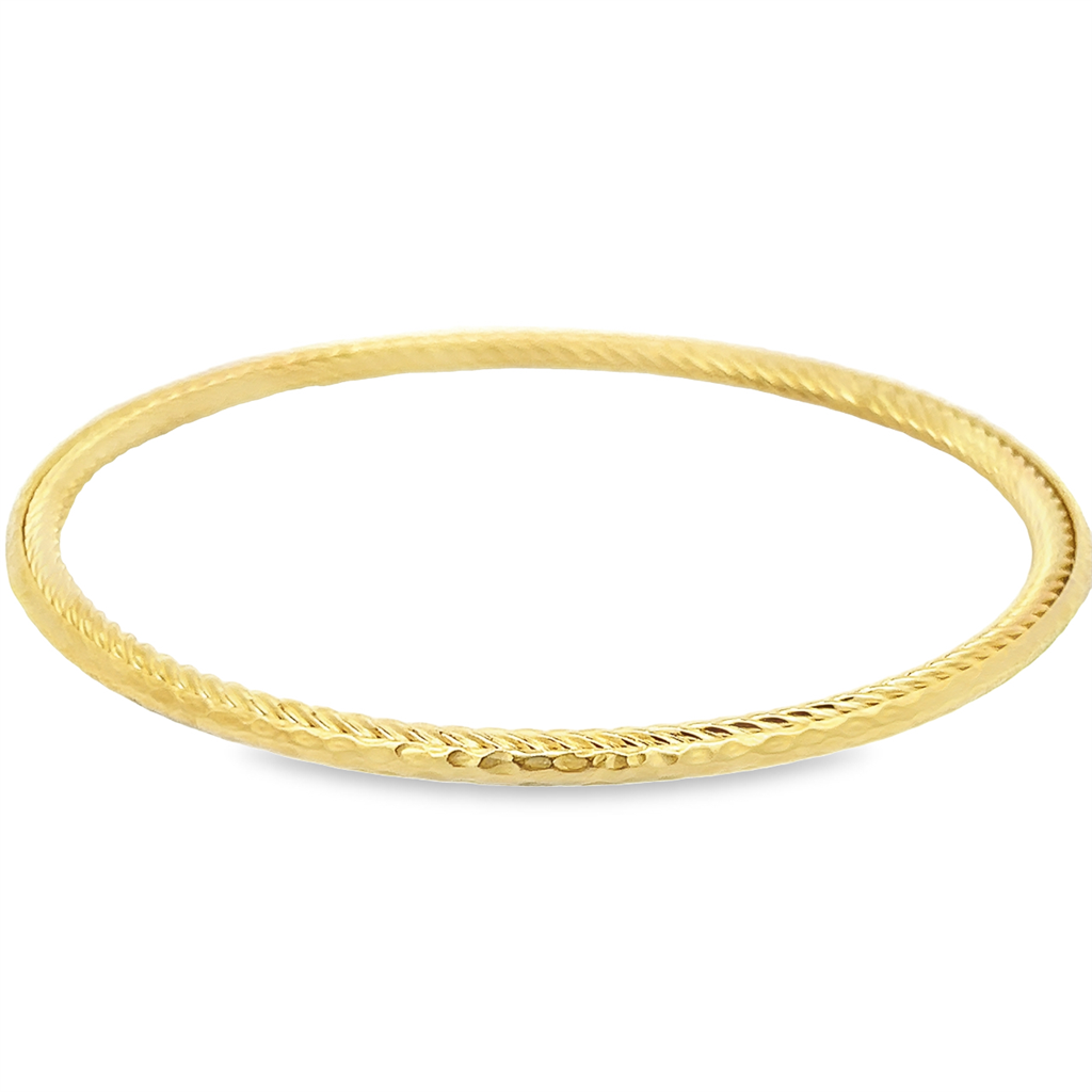 D.Y. Hammered Bangle Bracelet