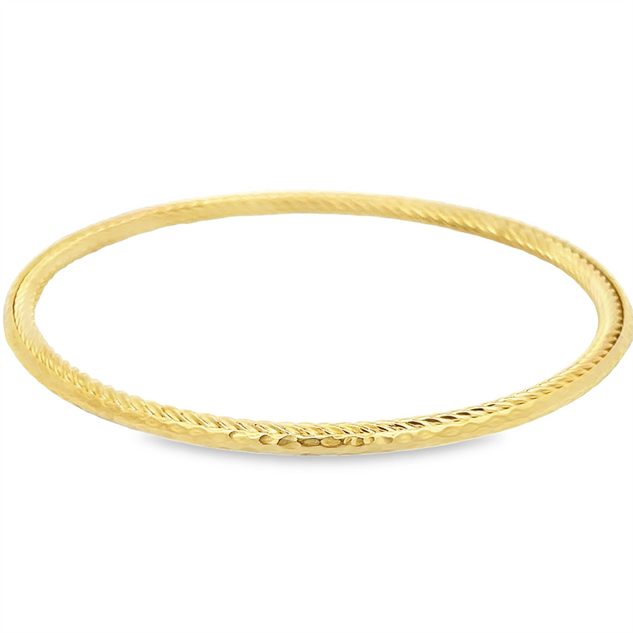 D.Y. Hammered Bangle Bracelet