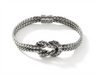 John Hardy Classic Chain Silver Manah Double Row Love Knot Bracelet