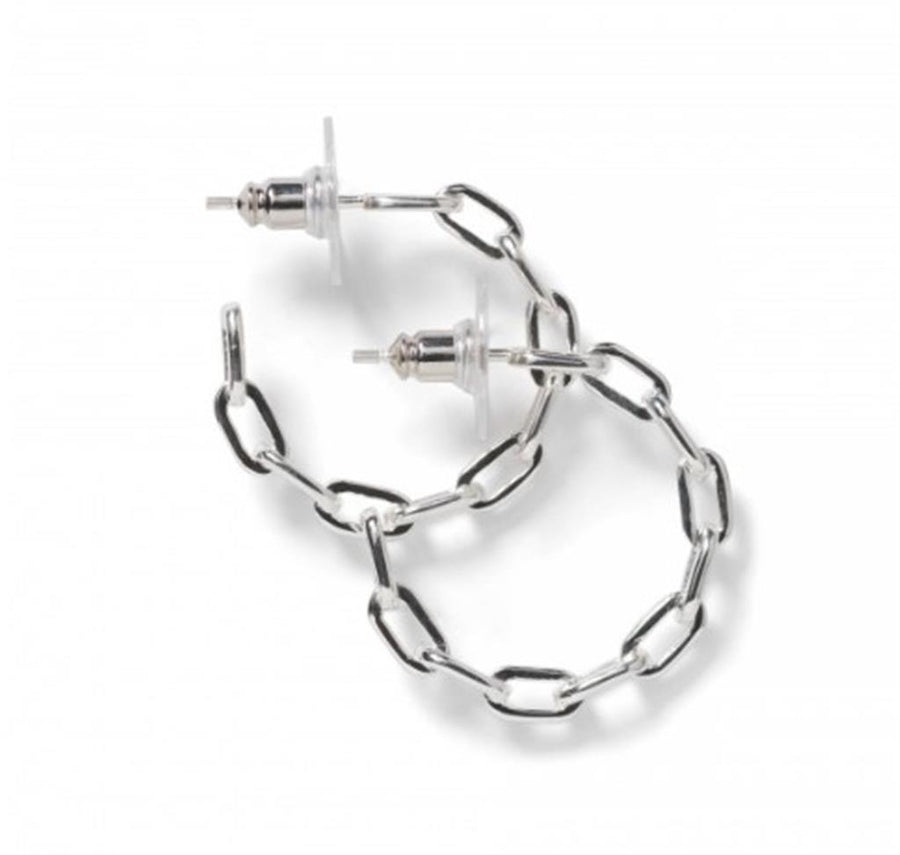 Southern Gates Lady's Palmer Paperclip Hoops Earrings