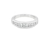 Nelson Lady's Platinum Alternating Channel Set Diamond Wedding/Anniversary Band