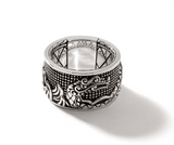 John Hardy Legends Naga Silver 14mm Band Ring