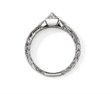 Sterling Silver 5Mm Icon Stud Ring John Hardy With 12 = 0.07Twt Pave-s