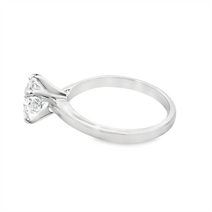 Estate GIA Certified Cushion Cut Solitaire Engagement Ring