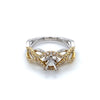 Lady's White 18 Karat Twist Overlay Ring