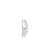 White 14 Karat Vertical Bar Slide Pendant Estate Jewelry 6 = 2.45mm Pr