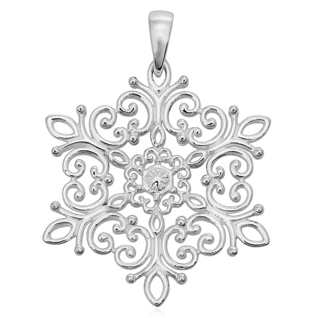 Southern Gates Sterling Silver Snowflake Pendant