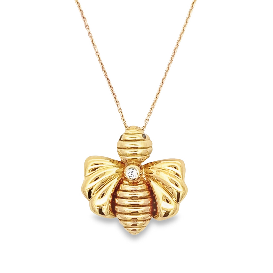 Estate Gold Bee Pendant