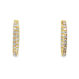 Inside/Outside Diamond Hoop Earrings
