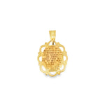Two-Tone 14 Karat 25.20X16.10mm Angel Pendant With A 3.0mm Bail Openin