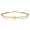 Gabriel & Co. Fashion 14K Yellow Gold Bujukan Pyramid Stations Bangle