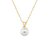 Estate Solitaire Pearl Necklace