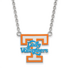 Lady's Sterling Silver Lady Vols Enamel Necklace