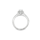 Estate Oval Diamond Halo Engagement Ring