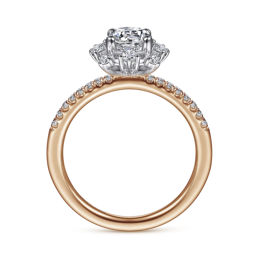 Gabriel & Co. Niccola - Starlight Halo Diamond Engagement Ring Mounting