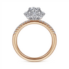 Gabriel & Co. Niccola - 14K White-Rose Gold Round Halo Diamond Engagement Ring