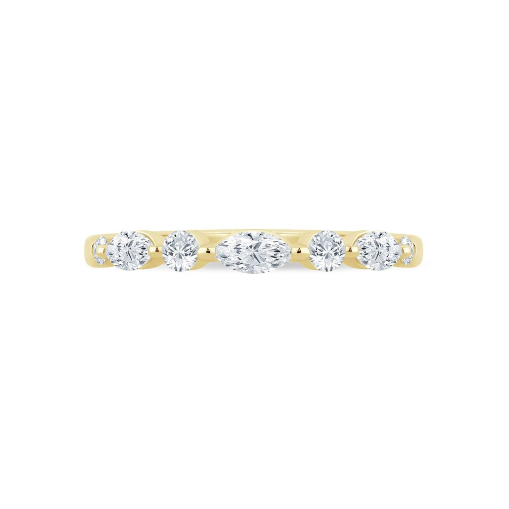 Lady's Yellow 14 Karat Half Anniversary Wedding/Anniversary Ring Size