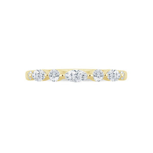 Lady's Yellow 14 Karat Half Anniversary Wedding/Anniversary Ring Size