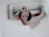 Lady's White 14 Karat Floral Engagement Ring With One 0.30Ct Marquise