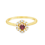 Ruby 14 Karat Yellow Fashion Ring