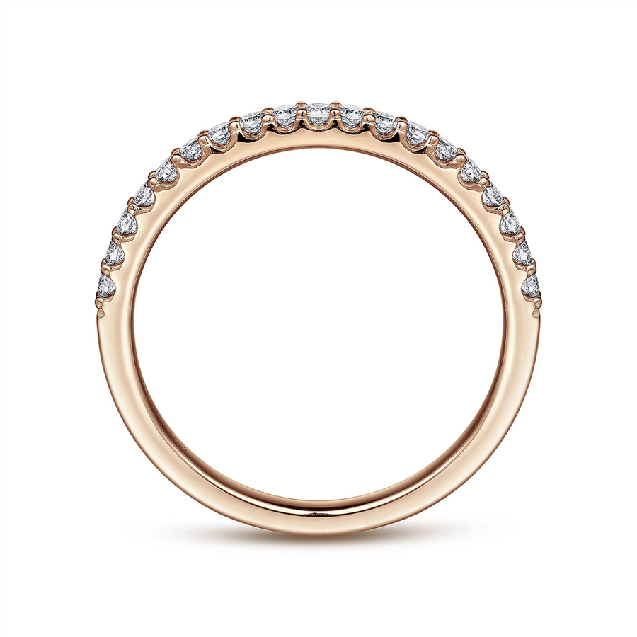 Gabriel & Co. Montreal - 14K Rose Gold Diamond Anniversary Band - 0.23 ct