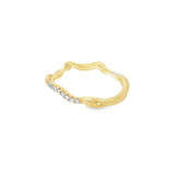 Lady's Yellow 14 Karat Floral Collection Wedding/Anniversary Ring Size