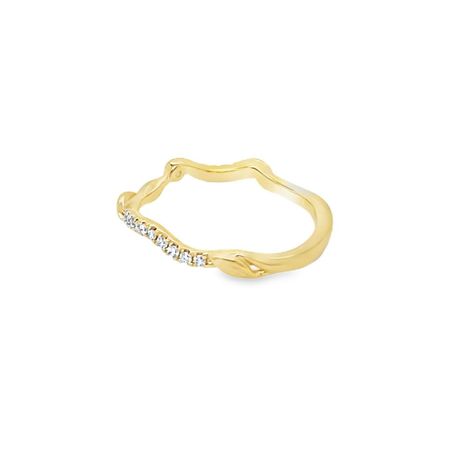 Lady's Yellow 14 Karat Floral Collection Wedding/Anniversary Ring Size