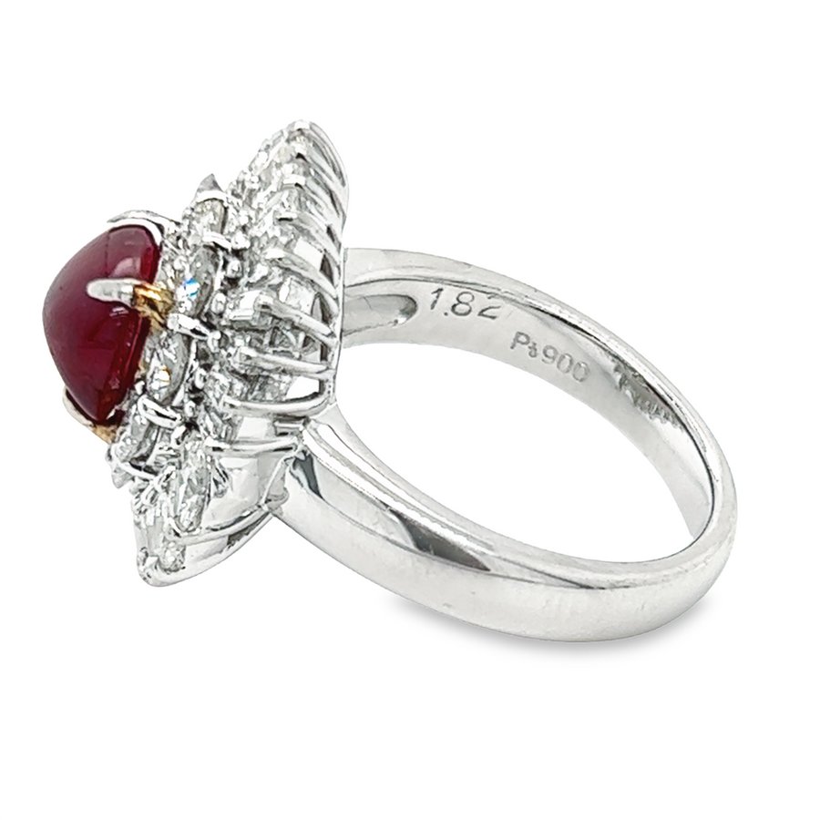 Estate Cabochon Ruby Ring