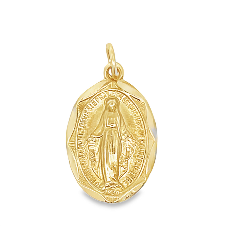 Estate Diamond Cut Miraculous Pendant
