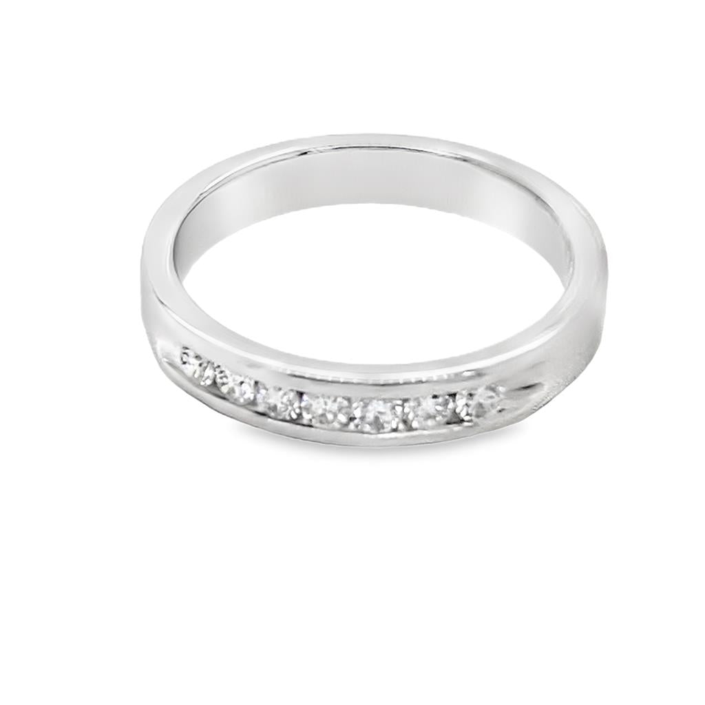 Estate Channel Set Diamond Wedding Band