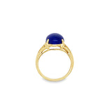 Estate Filigree Cabochon Lapis Ring