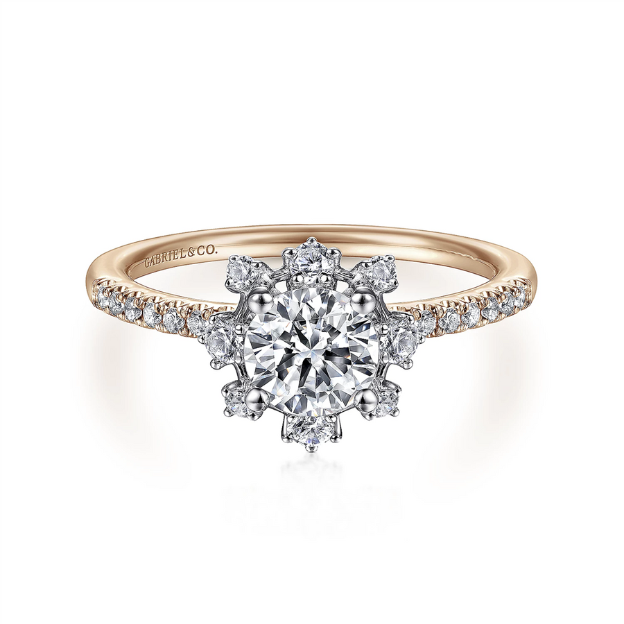 Gabriel & Co. Niccola - Starlight Halo Diamond Engagement Ring Mounting