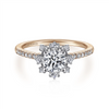 Gabriel & Co. Niccola - 14K White-Rose Gold Round Halo Diamond Engagement Ring