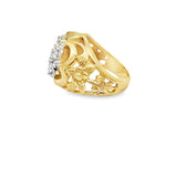 Filigree Cluster Diamond Ring